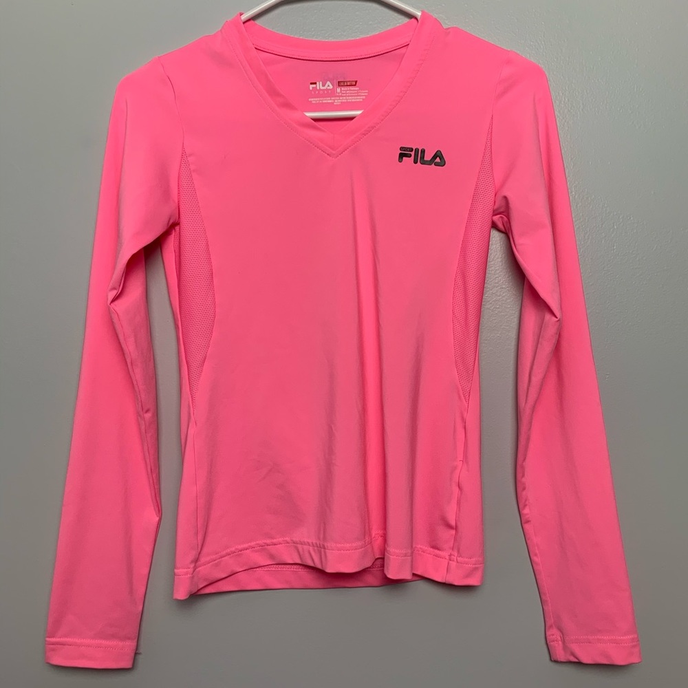 🦋Pink Fila Long-Sleeve Undershirt🦋